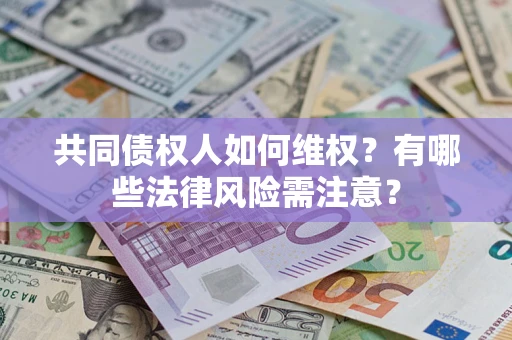 北京共同债权人如何维权？有哪些法律风险需注意？