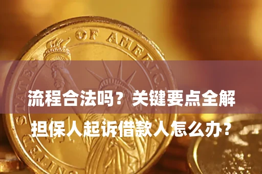北京

担保人起诉借款人怎么办？流程合法吗？关键要点全解析